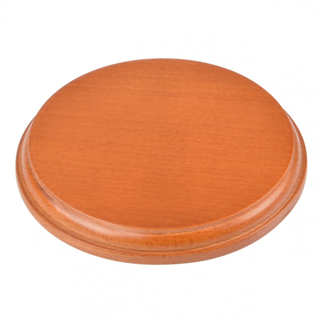 Wooden round base mm.160 varnished
